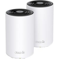 TP-Link Deco XE75 Tri-band (2,4 GHz/5 GHz/6 GHz) Wi-Fi 6E (802.11ax) Bianco 3 Interno, Router di rete bianco, Bianco, Interno, 510 m², Tri-band (2,4 GHz/5 GHz/6 GHz), Wi-Fi 6E (802.11ax), 802.11a, 802.11b, 802.11g, Wi-Fi 4 (802.11n), Wi-Fi 5 (802.11ac), Wi-Fi 6 (802.11ax), Wi-Fi 6E...