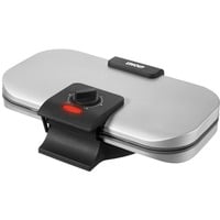 Unold 48241 piastra per waffle 2 waffle 1300 W Nero, Argento, Cialde argento/Nero, 2 waffle, Cuore (forma), Nero, Argento, Metallo, 0,95 m, Nero
