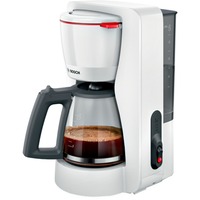 Bosch TKA2M111 macchina per caffè Manuale Macchina da caffè con filtro 1,25 L, Macchina fa filtro bianco/grigio, Macchina da caffè con filtro, 1,25 L, Caffè macinato, Bianco