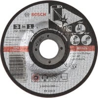 Bosch 2 608 602 388 accessorio per smerigliatrice Disco per tagliare, Lama Disco per tagliare, Acciaio inox, 11,5 cm, Bosch, Centro incavato, 2,22 cm