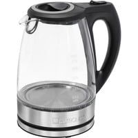 Clatronic Bollitore d'acqua in vetro WKS 3744 G Nero/Argento