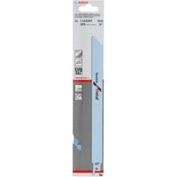 Bosch S 1122 EF Lama per seghetto alternativo Bimetallo 2 pz, Lama per sega Lama per seghetto alternativo, Di metalli non ferrosi, Acciaio, Bimetallo, Blu, 17,5 cm, 1,4 mm