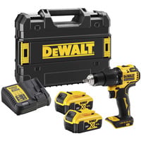 DEWALT Trapano avvitatore a percussione a batteria DCD709M2T-QW, 18 Volt, Cordless giallo/Nero