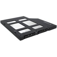 Icy Dock MB852M2PO-B parte del case del computer Universale Gabbia HDD, Inquadramento Nero, Universale, Gabbia HDD, Acrilonitrile butadiene stirene (ABS), Metallo, Nero, 128,1 mm, 159,3 mm