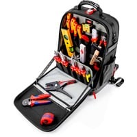 KNIPEX Zaino porta attrezzi Modular X18 Elektro, Set di strumenti Nero