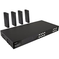 Lindy Extender Matrice HDBaseT 4x4 HDMI 4K60 Cat.6 150m, Splitter HDMI Nero