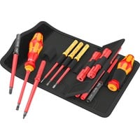 Wera Kraftform Kompakt VDE 18 Imperial 1 Tool Finder, 18 pezzi, Cacciavite rosso/Giallo