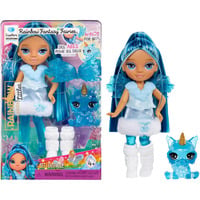 MGA Entertainment Rainbow High Littles Rainbow Fantasy Fairies Doll- Sapphire (blue), Bambola Rainbow High Littles Rainbow Fantasy Fairies Doll- Sapphire (blue), Bambola alla moda, Femmina, 4 anno/i, Bambino/Bambina, 140 mm, Multicolore