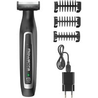Rowenta TN6000 Forever Sharp per Radere, Regolare e Rifinire, Lame in Acciaio Inox Autoaffilanti e 3 Pettini Regolabarba, Batteria al Litio, Autonomia 120 min, Rasoio per barba Nero/Argento, Regolare e Rifinire, Lame in Acciaio Inox Autoaffilanti e 3 Pettini Regolabarba, Batteria al Litio, Autonomia 120 min, Nero, Argento, 0,4 mm, 5 mm, 3,2 cm, 2 mm, Barba