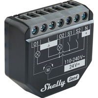 Shelly 2PM Gen4, Relè Nero