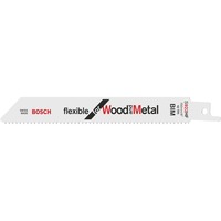 Bosch Lama per sega a gattuccio S 922 HF Flexible per legno e metallo, 100 pezzi 
