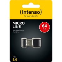 Intenso Micro Line 64 GB, Chiavetta USB Nero