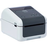 Brother TD-4520DN stampante per etichette (CD) Termica diretta 300 x 300 DPI 203 mm/s Cablato Collegamento ethernet LAN grigio/Bianco, Termica diretta, 300 x 300 DPI, 203 mm/s, Cablato, Grigio, Bianco
