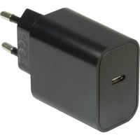 Inter-Tech Caricatore PD-2020, USB-C Charger, Caricabatterie Nero