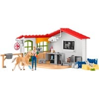 Schleich Studio veterinario con animali domestici, Gioco figura Farm, Farm animals / farm toys, 3 anno/i, Multicolore