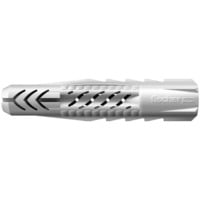 fischer UX 6 spina 50 pezzo(i) Nylon, Plastica Rotondo, Tassello grigio chiaro, Rotondo, Nylon, Plastica, 5 cm, 50 pezzo(i)
