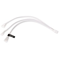 Alphacool Splitter cavo a Y 4 pin a 3x 4 pin PWM, 30 cm bianco