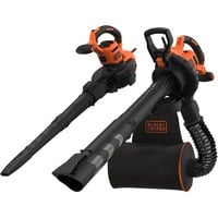 BLACK+DECKER BEBLV300-QS asciugatrice Nero, Arancione, Soffiafoglie / Soffiante Nero/Orange, Soffiatore portatile, 315 km/h, 315 km/h, 40 L, 12:1, Nero, Arancione