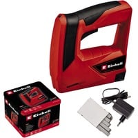 EINHELL 4257880 chiodatrice e pistola pinzatrice, Graffatrice rosso/Nero, 6 mm, 1,4 cm, Ioni di Litio, 1300 Ah, 3,6 V, 890 g