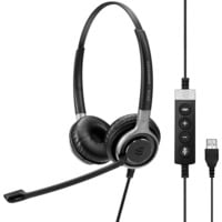 EPOS | Sennheiser IMPACT SC 660 USB ML Auricolare Cablato A Padiglione Musica e Chiamate USB tipo A Nero, Argento, Headset Nero, Cablato, Musica e Chiamate, 50 - 18000 Hz, 95 g, Auricolare, Nero, Argento