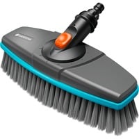 GARDENA Spazzola con manico Cleansystem soft, Spazzole di lavaggio grigio/Turchese