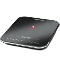 Rommelsbacher Piastra di cottura singola CTS 2000/IN, Piastra riscaldante Nero/Argento