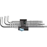 Wera 3950/9 Hex-Plus Stainless 1 SB set di chiavi a brugola, 9 pezzi, Cacciavite accaio