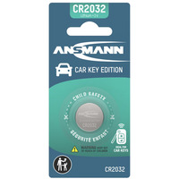 Ansmann CR2032 - Pila a bottone al litio per chiave auto, Batteria 
