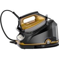Rowenta Compact Steam Pro Dg7644, Stazione stirante Nero/Orange, 2200 W, 325 g/min, Piastra solare Microsteam 400 HD Laser, 6,4 bar, 1,1 L, 100 g/min