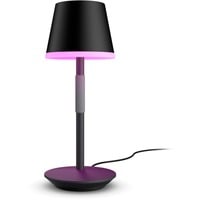 Philips Hue Lampada da tavolo portatile Hue Go Nero, Philips Hue White and Color ambiance Lampada da tavolo portatile Hue Go, Lampada da tavolo intelligente, Bluetooth/Zigbee, Nero, LED, Metallo, Lampadina/e non sostituibile/i