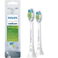 Philips Sonicare W2 Optimal White HX6062/10 2x Testine bianche per spazzolino sonico, Testina bianco, 2 pz, Bianco, Medio, Serie 2 per la difesa contro la placca Serie 2 per la difesa contro la placca Serie 3 per la..., Standard, Ad aggancio