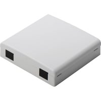 Digitus Presa di collegamento FTTH, per 2x SC Simplex, LC Duplex, Scatola di giunzione bianco