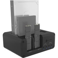 ICY BOX IB-2925MS-CU31, Docking station Nero