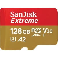 SanDisk Extreme 128 GB MicroSDXC UHS-I Classe 10, Scheda di memoria 128 GB, MicroSDXC, Classe 10, UHS-I, 160 MB/s, 90 MB/s