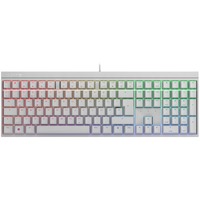 CHERRY MX 2.0S RGB tastiera Gaming USB QWERTZ Tedesco Bianco, Tastiera da gioco bianco, Cablato, USB, Interruttore a chiave meccanica, QWERTZ, LED RGB, Bianco