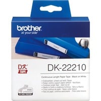 Brother DK-22210 nastro per etichettatrice Nero su bianco, Nastro di scrittura Nero su bianco, DK, Bianco, Termica diretta, Cina, 5 anno/i