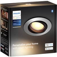 Philips Hue White Ambiance Milliskin spot da incasso, Luce LED argento
