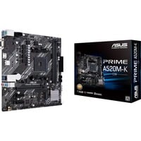 ASUS PRIME A520M-K AMD A520 Socket AM4 micro ATX, Scheda madre AMD, Socket AM4, AMD Ryzen™ 3, AMD Ryzen™ 5, AMD Ryzen™ 7, Socket AM4, DDR4-SDRAM, 64 GB