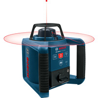 Bosch GRL 250 HV Professional Livella rotatoria 250 m 635 nm (< 1 mW), Laser rotante blu/Nero, 250 m, 0,1 mm/m, 5°, 600 Giri/min, 635 nm (< 1 mW), Livella rotatoria