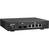 QNAP QSW-2104-2S switch di rete Non gestito 2.5G Ethernet Nero, Interruttore Non gestito, 2.5G Ethernet