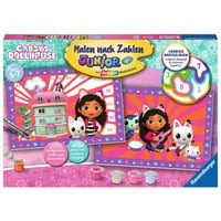 Ravensburger Dipingi per numeri Junior - DreamWorks Gabby's Dollhouse, Vernice 