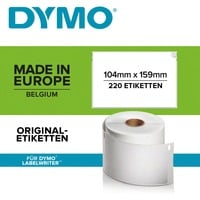 Dymo LW - Etichette di spedizione extra large - 104 x 159 mm - S0904980, Etichetta Bianco, Etichetta per stampante autoadesiva, Carta, Permanente, Rettangolo, LabelWriter