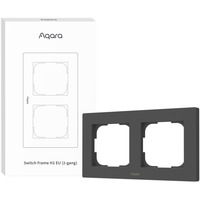 Aqara Cornice interruttore H2 EU (2-Gang), Telaio di montaggio grigio