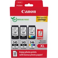 Canon 8286B015 cartuccia d'inchiostro 3 pz Originale Resa elevata (XL) Nero, Ciano, Magenta, Giallo Resa elevata (XL), Nero, Ciano, Magenta, Giallo, 15 ml, 13 ml, 3 pz, Confezione di qualità per foto