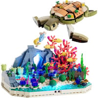 Lumibricks Sogno della barriera corallina delle tartarughe, Giochi di costruzione 
