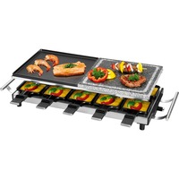 ProfiCook 501144, Raclette accaio/Nero