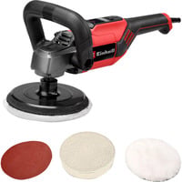 EINHELL Lucidatrice e levigatrice CC-PO 1100/150 CE, Macchina di lucidatura rosso/Nero