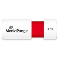 MediaRange Color Edition 4GB, Chiavetta USB bianco/Rosso