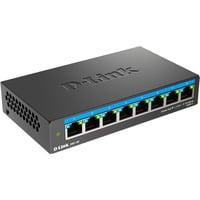 D-Link DMS-108 Non gestito L2 2.5G Ethernet (100/1000/2500) Nero, Interruttore Non gestito, L2, 2.5G Ethernet (100/1000/2500)