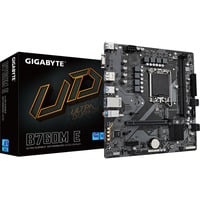 GIGABYTE B760M E Scheda madre - Supporta CPU Intel Core 14ª generazione, VRM a 6+1+1 fasi, fino a 7200 MHz DDR5 (OC), 2xPCIe 4.0 M.2, LAN 1 GbE, USB 3.2 Gen 1 VRM a 6+1+1 fasi, fino a 7200 MHz DDR5 (OC), 2xPCIe 4.0 M.2, LAN 1 GbE, USB 3.2 Gen 1, Intel, LGA 1700, Intel® Celeron®, Intel Core i3 12th Gen, Intel Core i3 13th Gen, Intel Core i3 14th Gen, Intel..., LGA 1700, DDR5-SDRAM, 128 GB